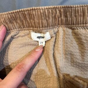 Aerie Tan Corduroy Pants